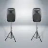 PRORECK PARTY 15 | Portable 15-Inch 2000 Watt Powered PA Speaker System