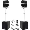 PRORECK Club 6000 | Dual-15 Inch Subwoofers PA System 6000W P.M.P.O.